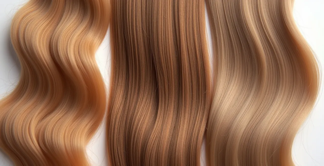 Comparaison visuelle entre différentes textures de cheveux après lissage brésilien