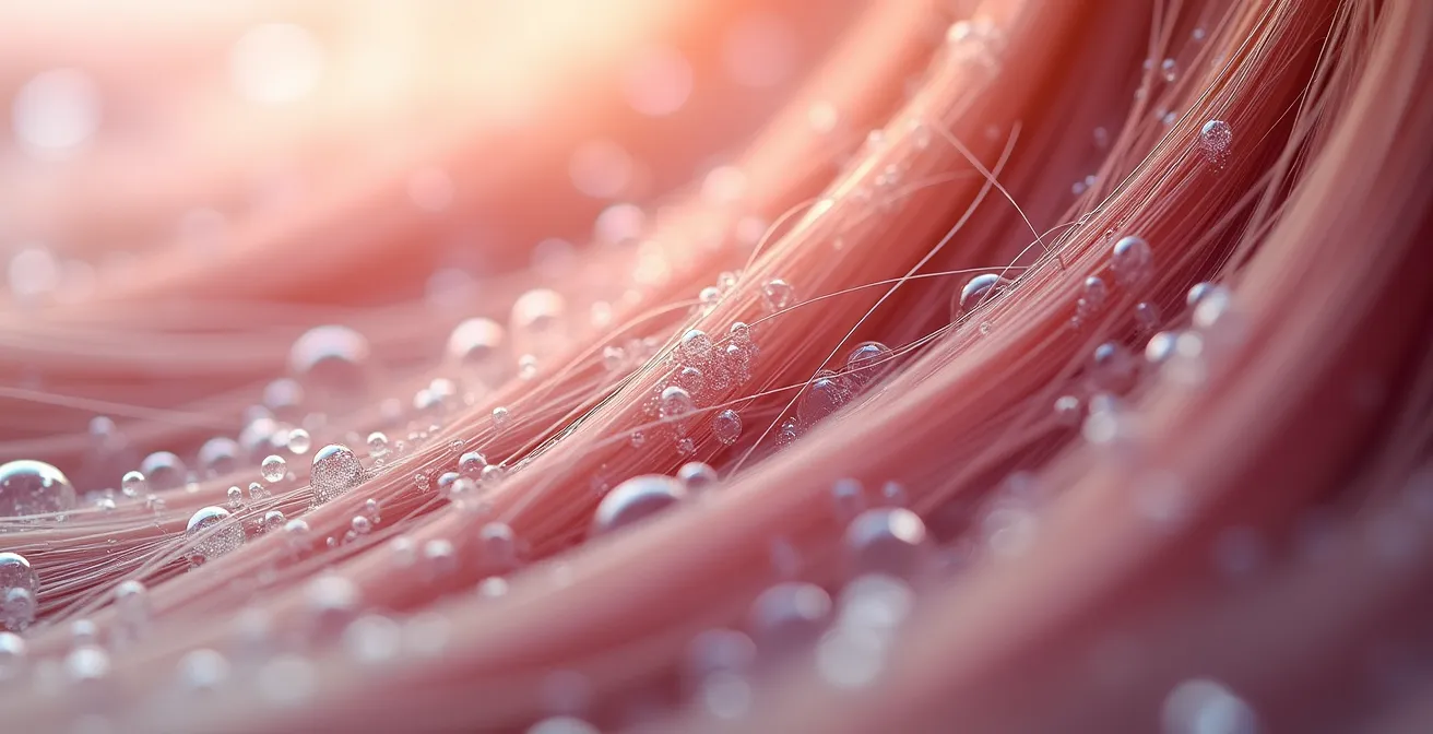 Technique d'émulsion lors d'une coloration pour éviter l'effet casque sur les pointes