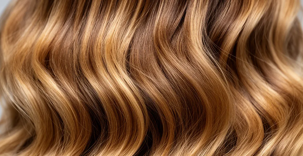 Détail de cheveux naturels montrant texture et porosité capillaire